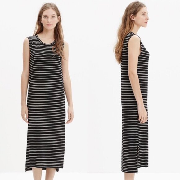 Madewell Dresses & Skirts - Madewell Sleeveless Striped Tee Dress Women’s Size Small